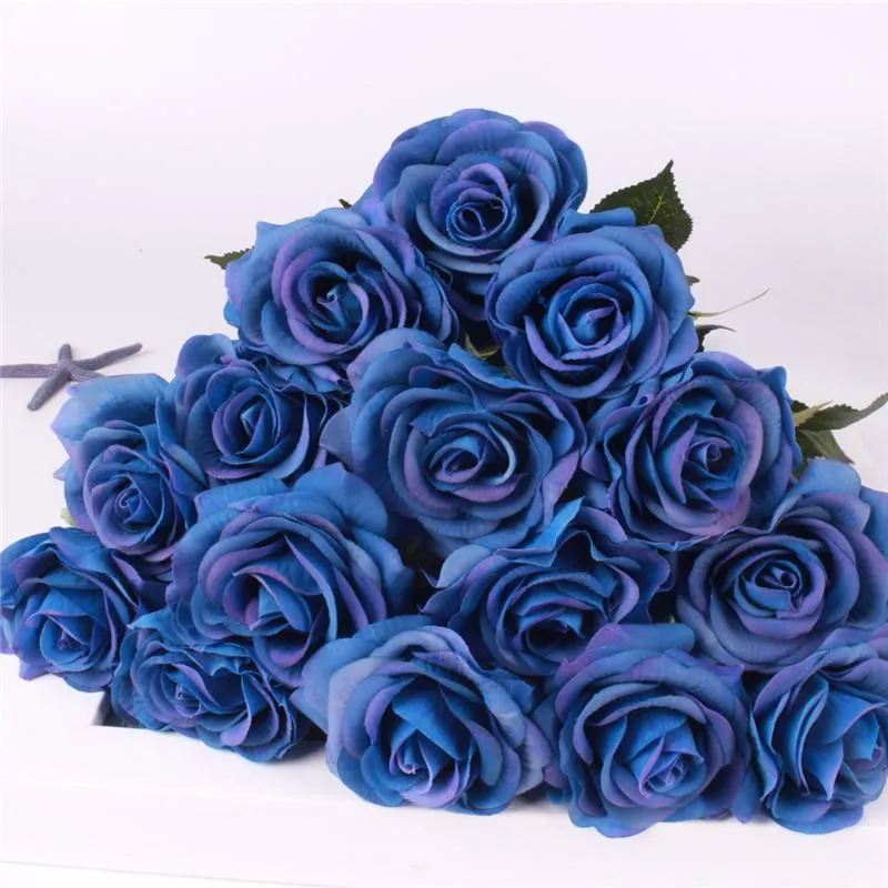 15pcs Realistic Artificial Rose Bouquet