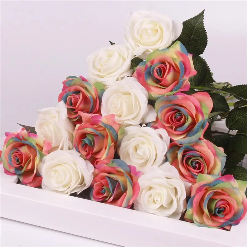 15pcs Realistic Artificial Rose Bouquet