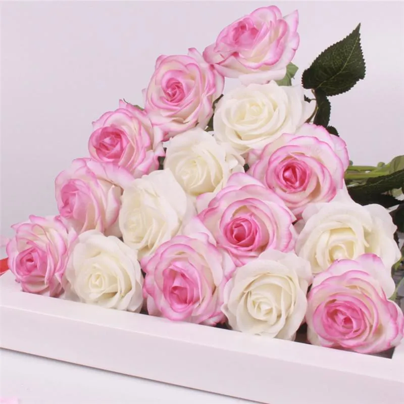 15pcs Realistic Artificial Rose Bouquet