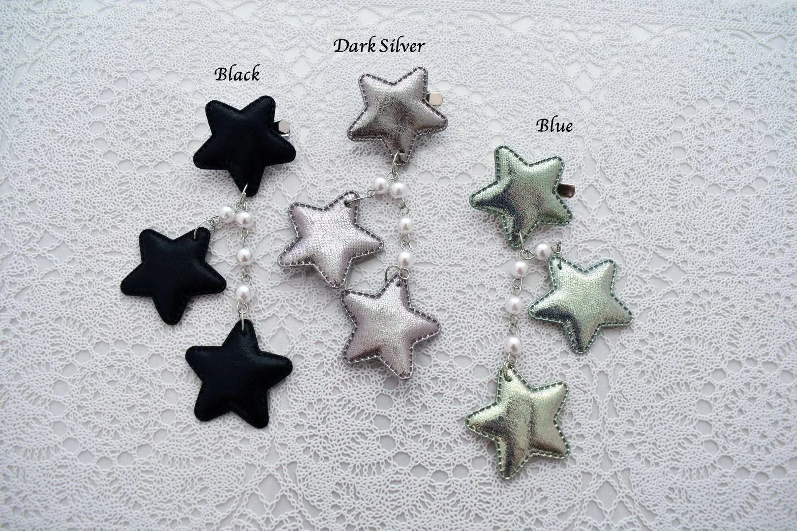 2-Way Metallic Star Clips (6 Colors)