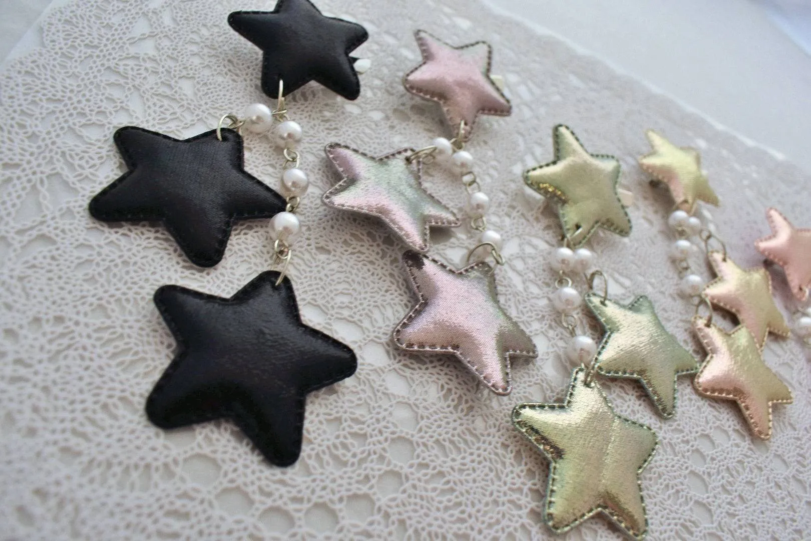 2-Way Metallic Star Clips (6 Colors)