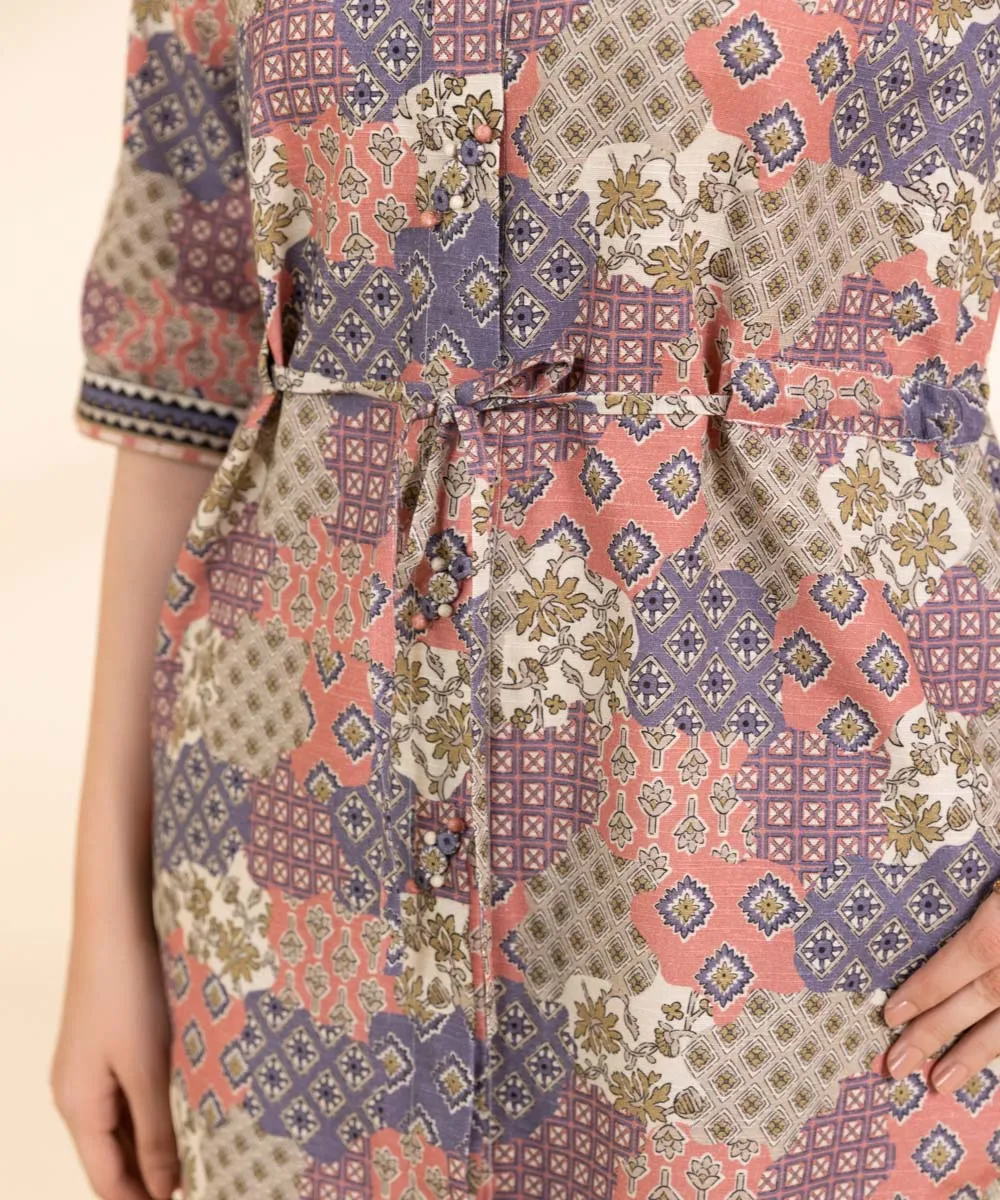 3 Piece - Printed Light Khaddar Suit