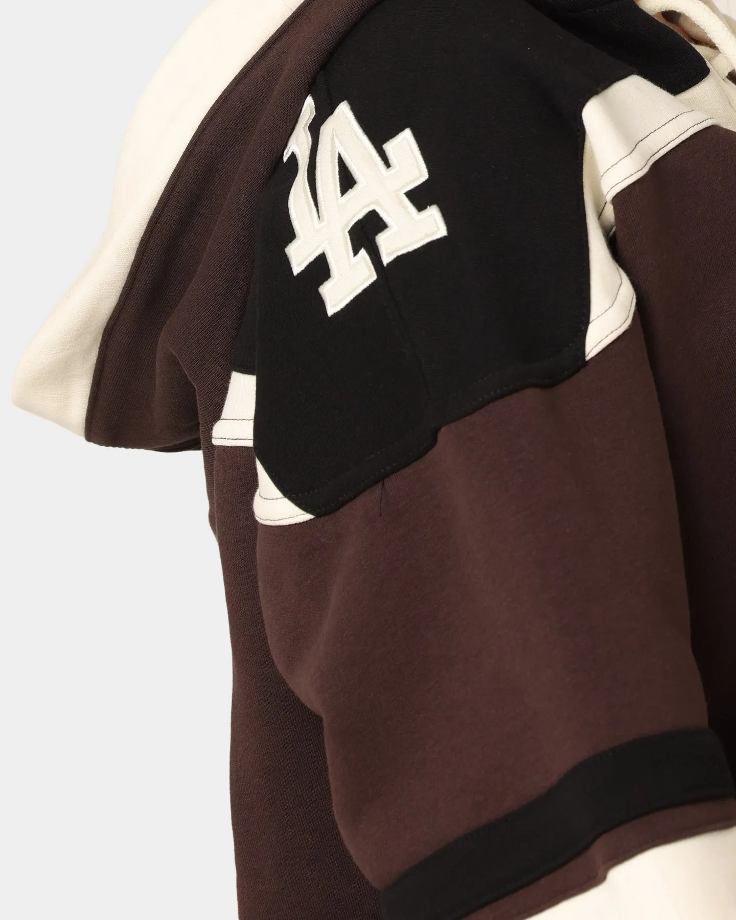 47 Brand Los Angeles Dodgers Superior Lacer Hoodie Brown