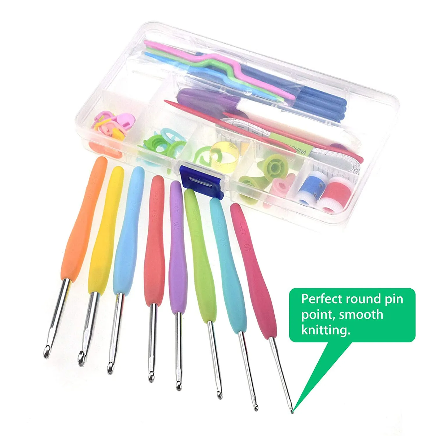 52 Pcs Crochet Hook Set / Knitting Kit Needles Set