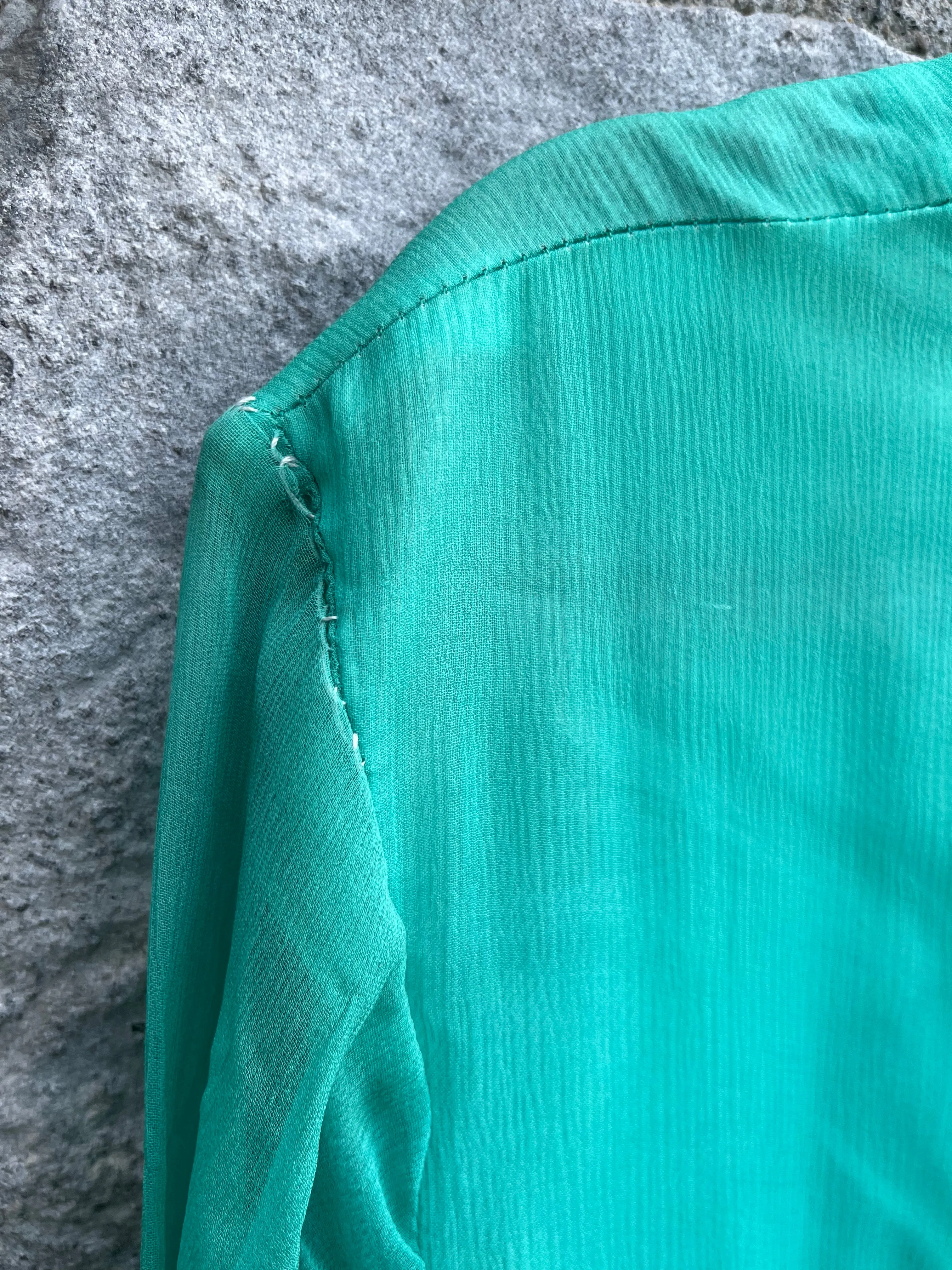 70s green dress uk 4