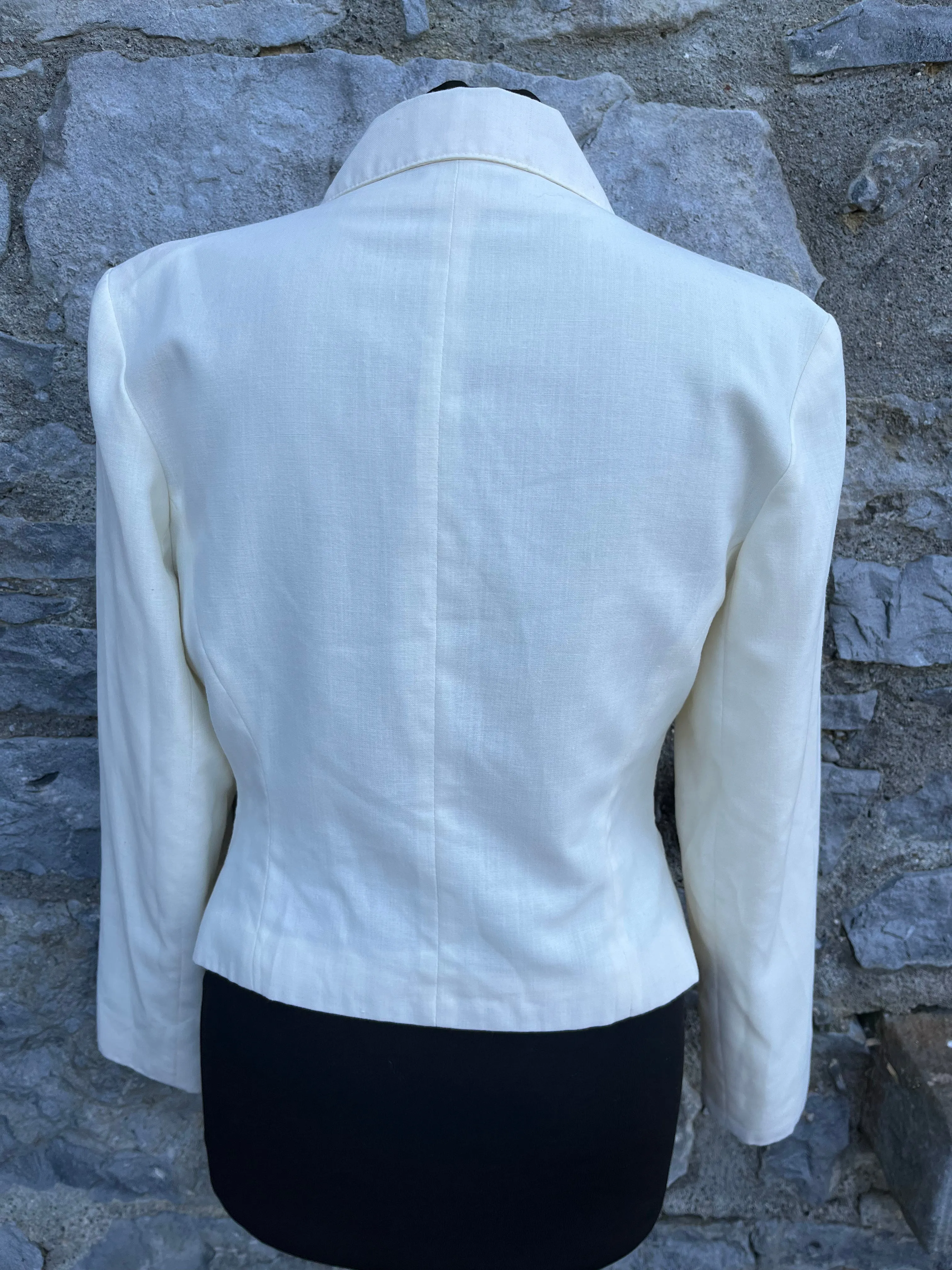 80s white jacket uk 8-10