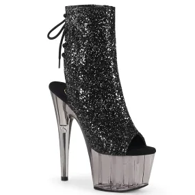 ADORE-1018GT Black Calf High Peep Toe Boots