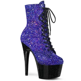 ADORE-1020MG Black & Purple Calf High Boots