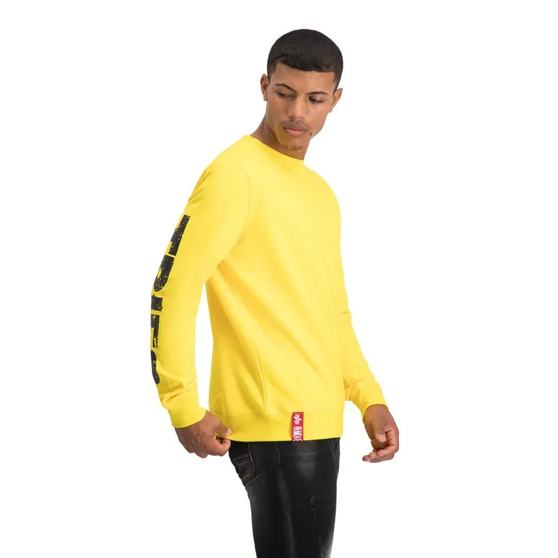 Alpha Industries Backprint Sweat  Yellow