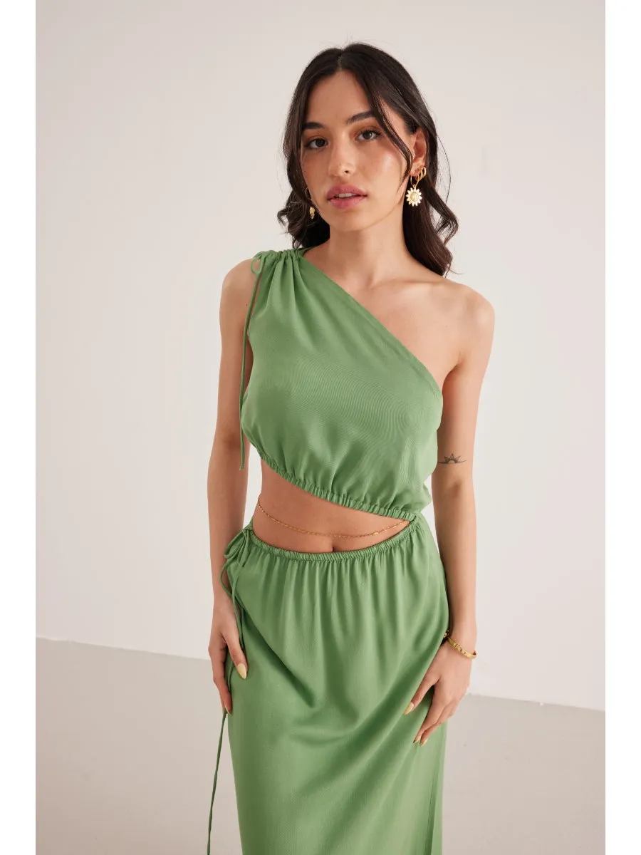 Always the Muse Green Long Dress