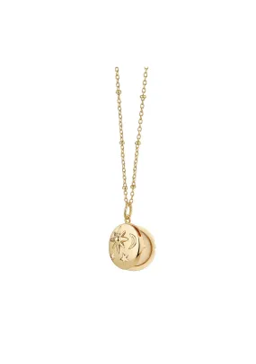 Amy Locket With Sun Moon Stars - Rose Gold