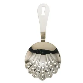 Barfly 7" Scalloped Julep Strainer, Stainless Steel