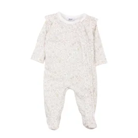 Bebe Penny Zip Romper in Penny Print (Size PREM-6M)