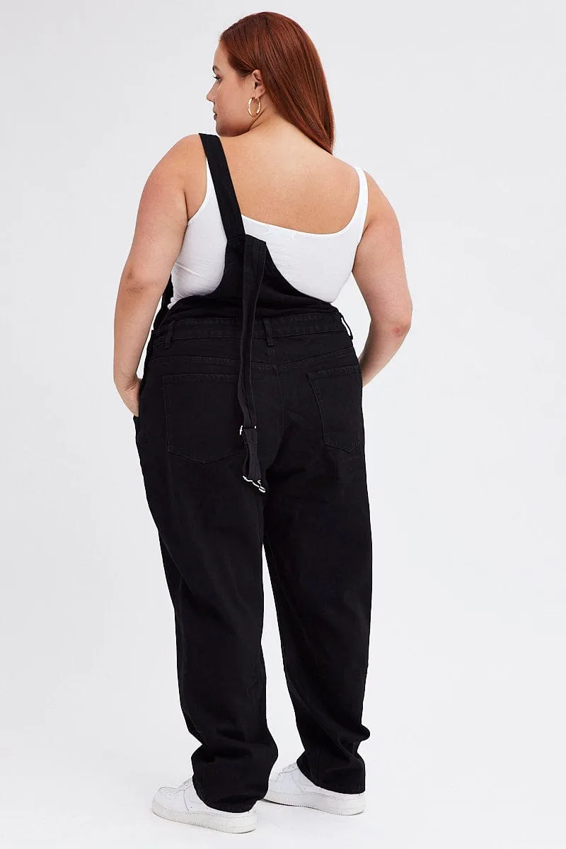 Black Denim Overall