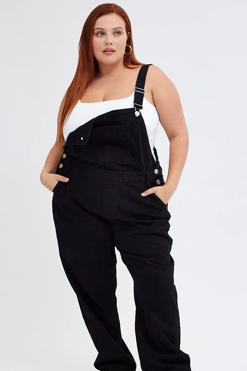 Black Denim Overall