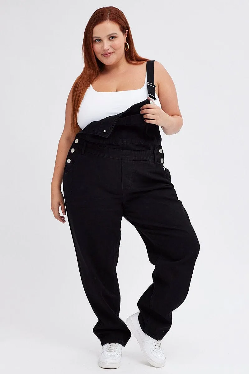 Black Denim Overall