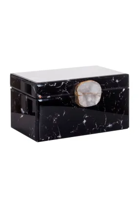 Black Marble Jewelry Box | OROA Maeve