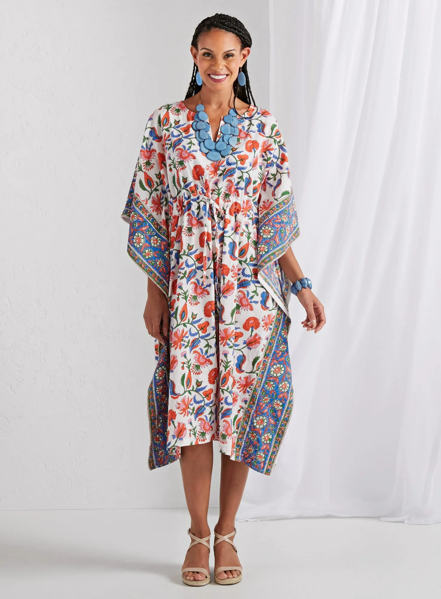 Block-print Cabana Caftan