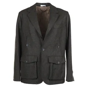 Boglioli Wool Outer Blazer with Quilted Lining