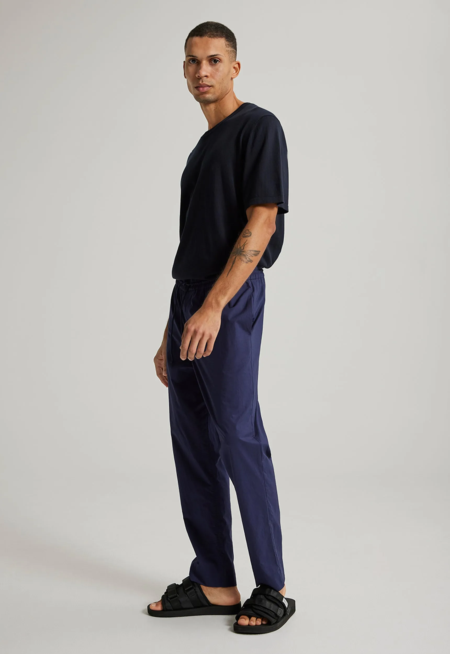 Bosco Cotton Pant - Inkwell