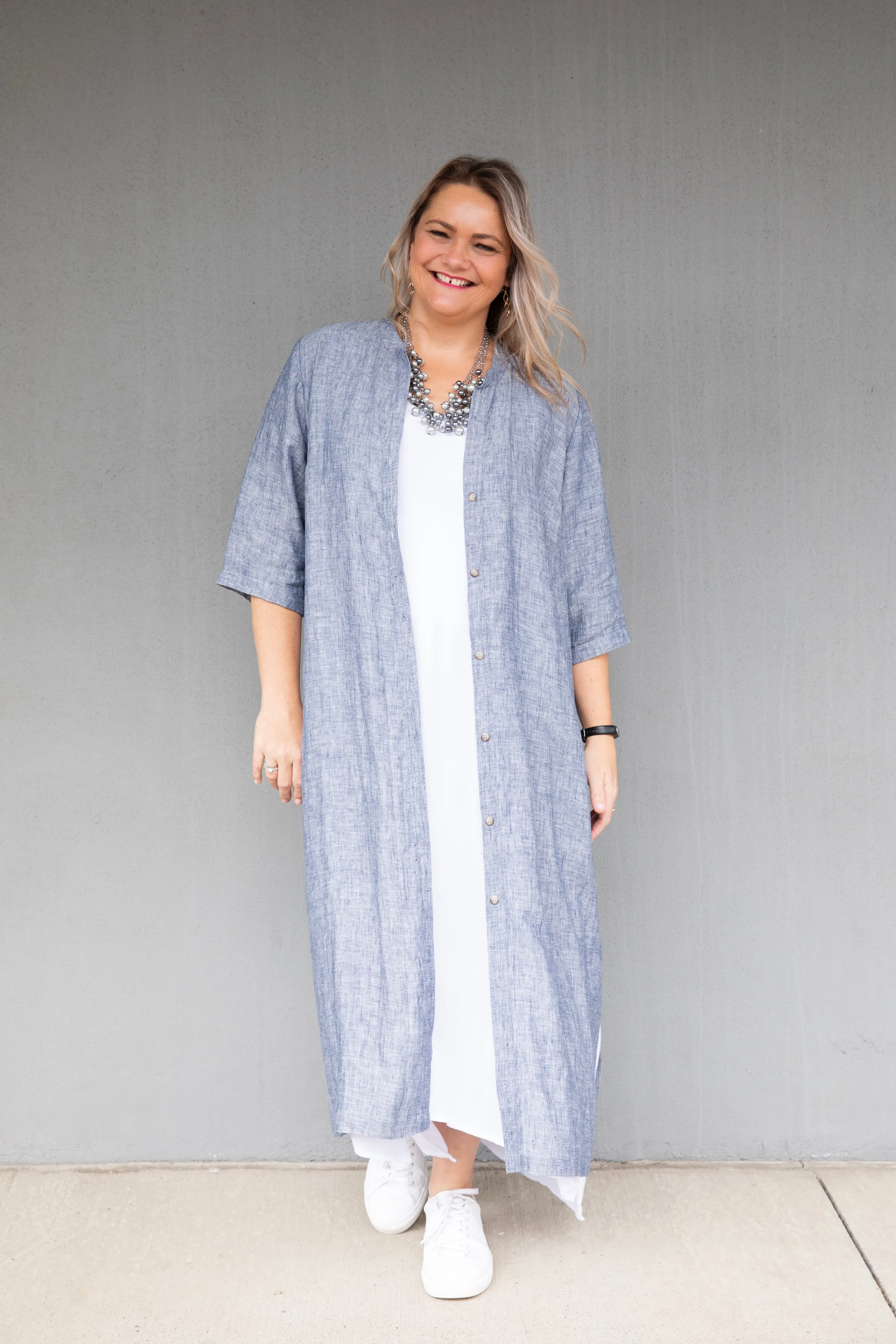 Cashews - C213/C13 Linen Maxi Shirt