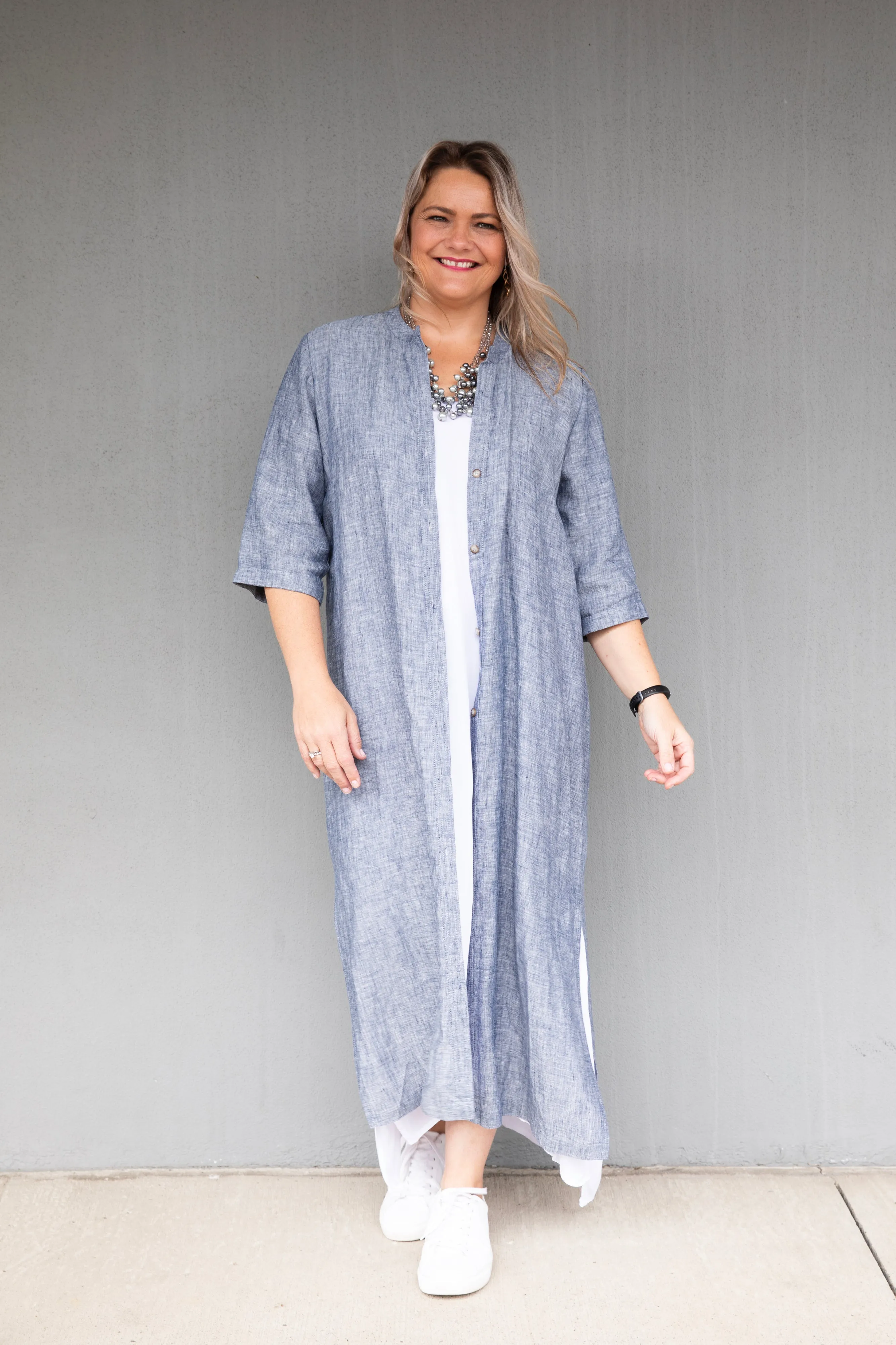 Cashews - C213/C13 Linen Maxi Shirt