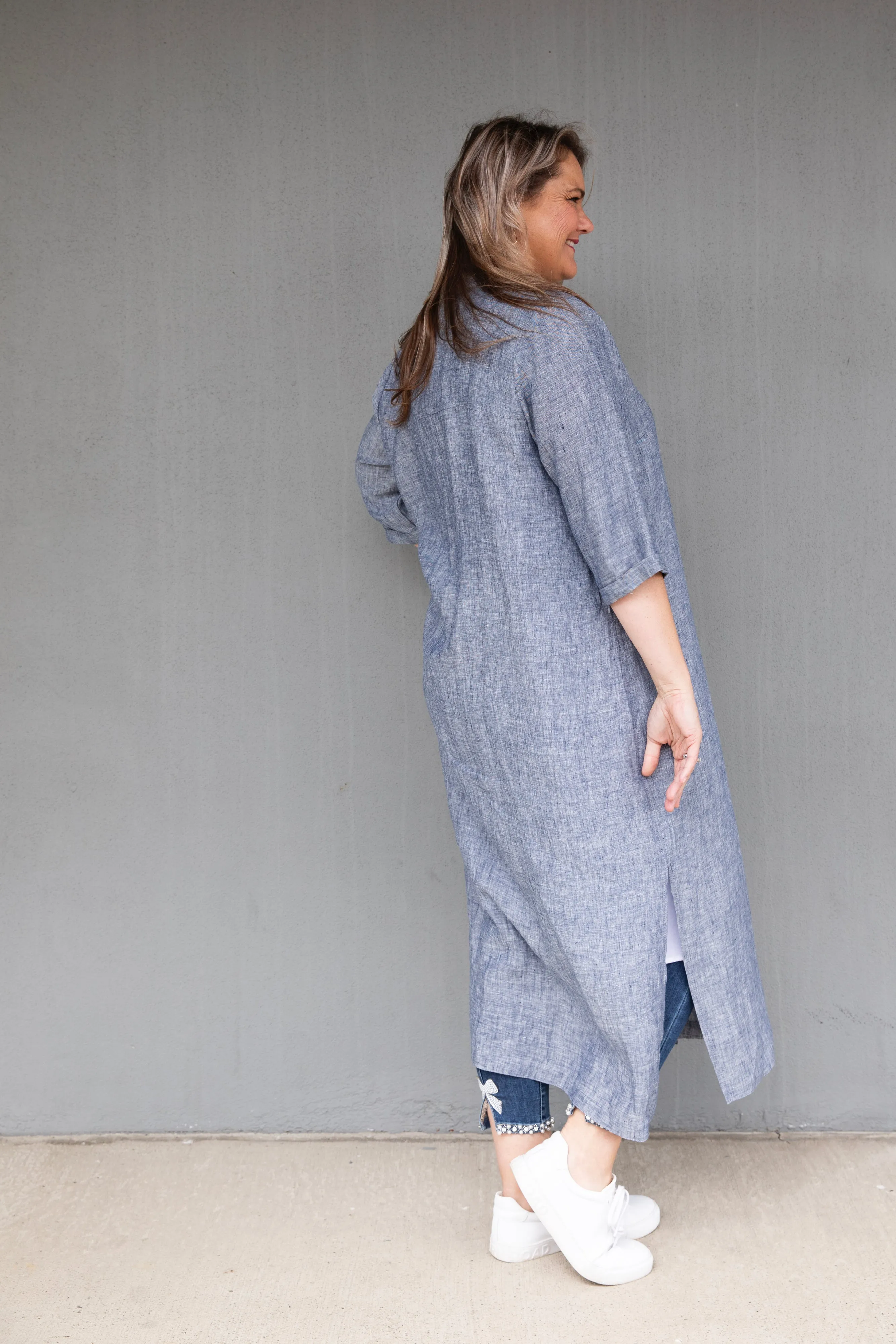 Cashews - C213/C13 Linen Maxi Shirt