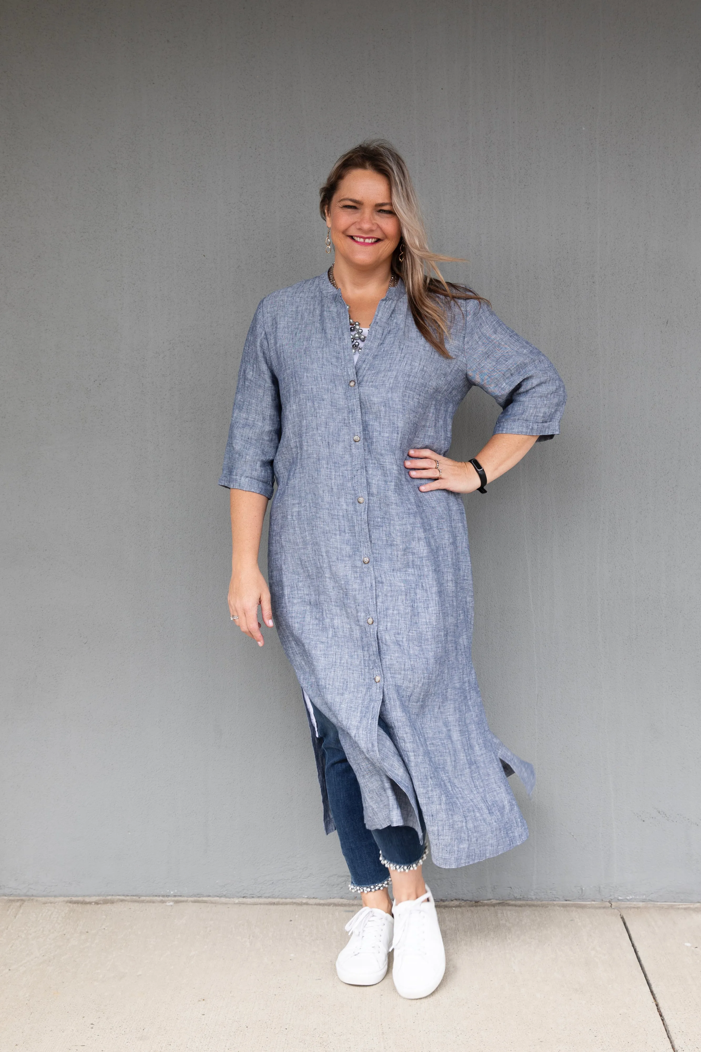 Cashews - C213/C13 Linen Maxi Shirt