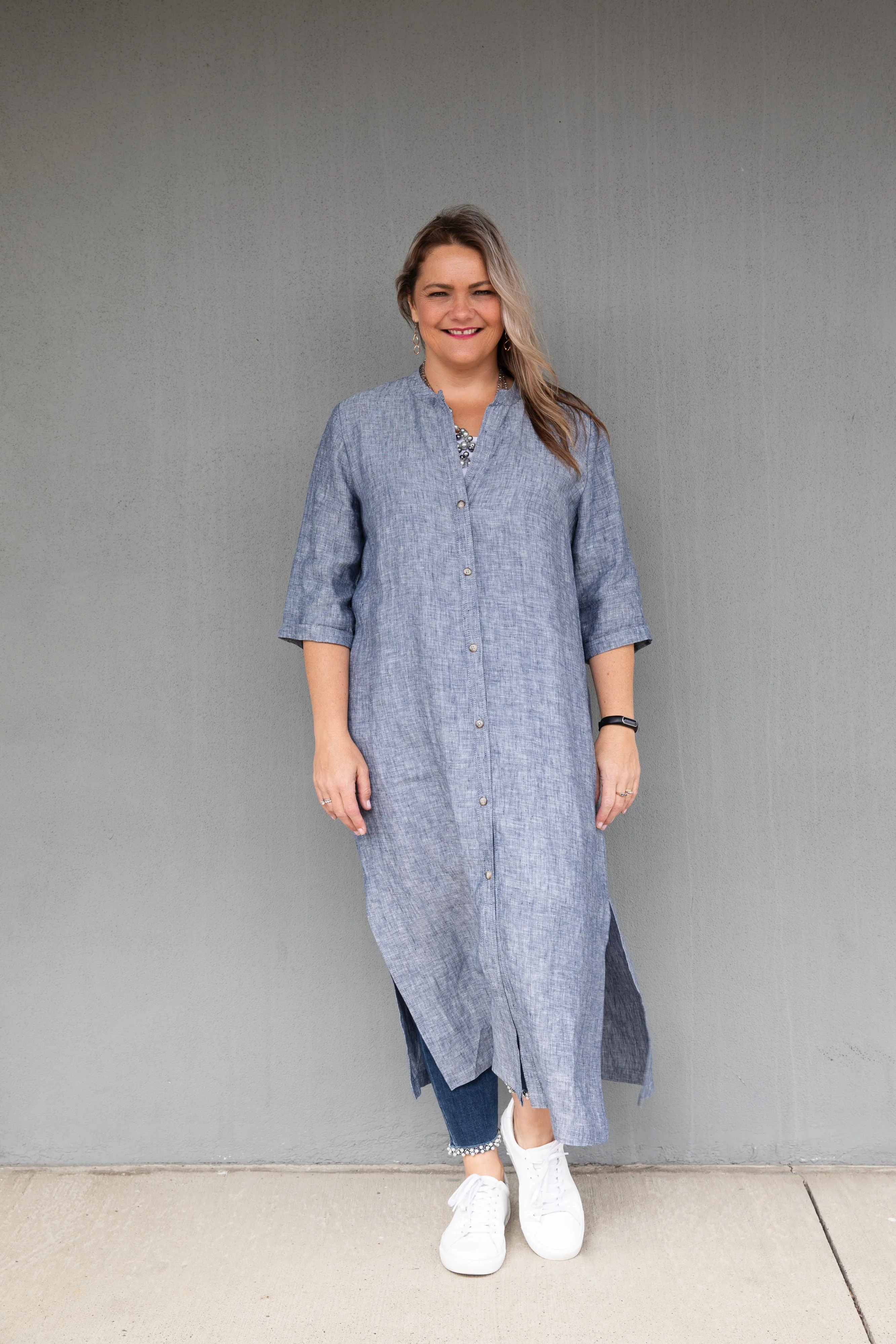 Cashews - C213/C13 Linen Maxi Shirt