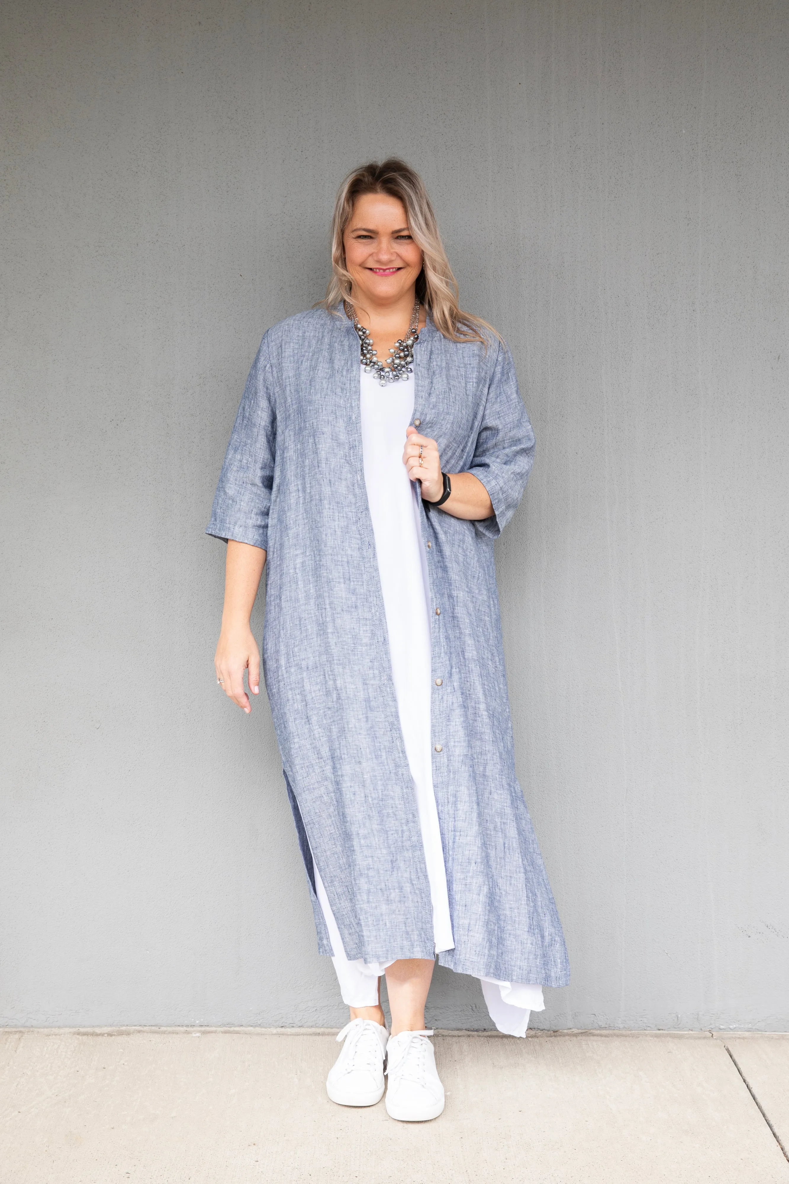 Cashews - C213/C13 Linen Maxi Shirt