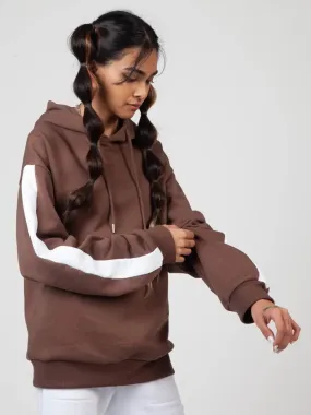 Chocolate Stripe Oversized Hoodie