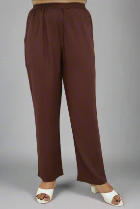 Coffee Brown Rayon Kurti Pant