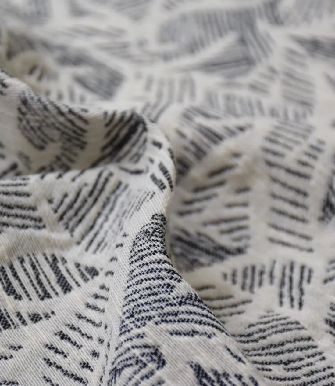 Cousette - Summer Shade Anthracite Jacquard Fabric