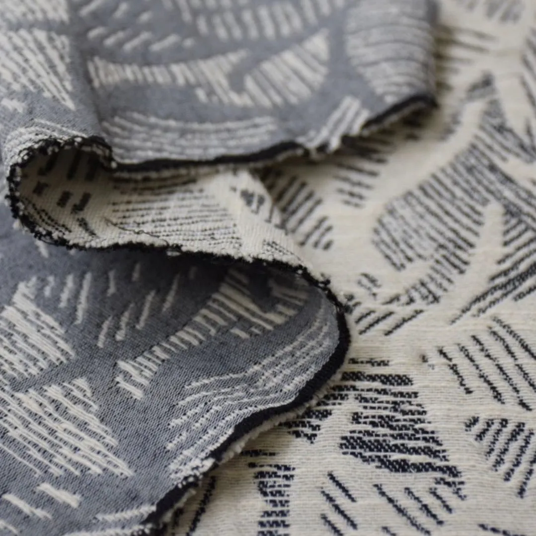 Cousette - Summer Shade Anthracite Jacquard Fabric