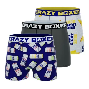 CRAZYBOXER Bud Light Cann Men's Boxer Briefs ( Pack 3)