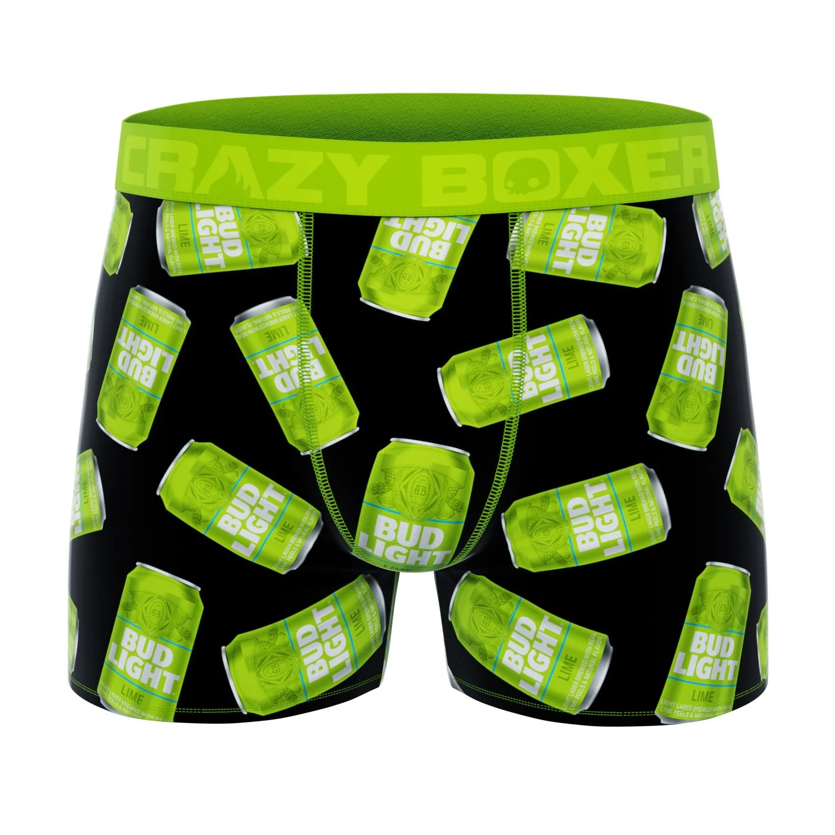 CRAZYBOXER Bud Light Lime Men's Boxer Briefs (Pack 3)