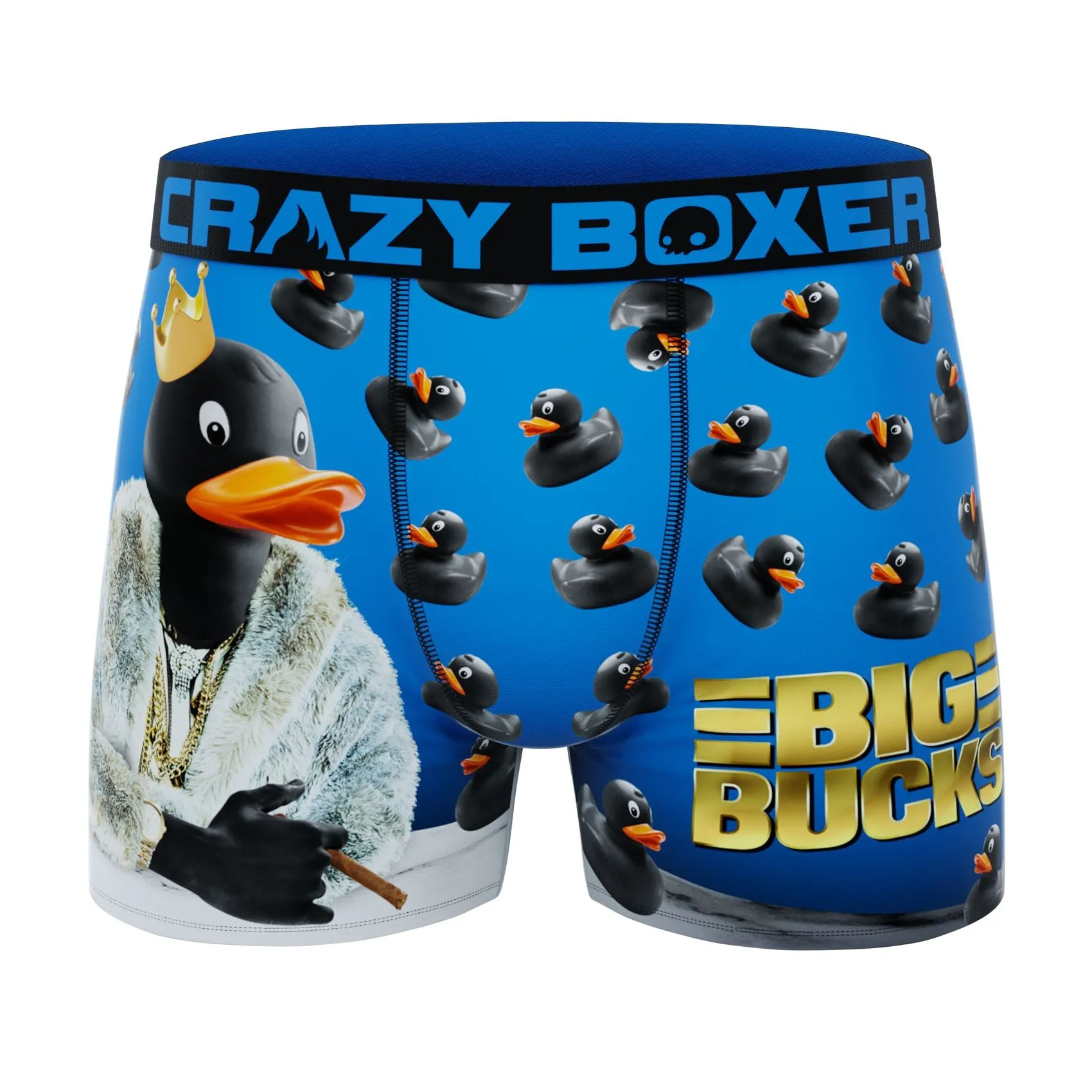 CRAZYBOXER Duck Flamingo Men's Boxer Briefs (2 pack)