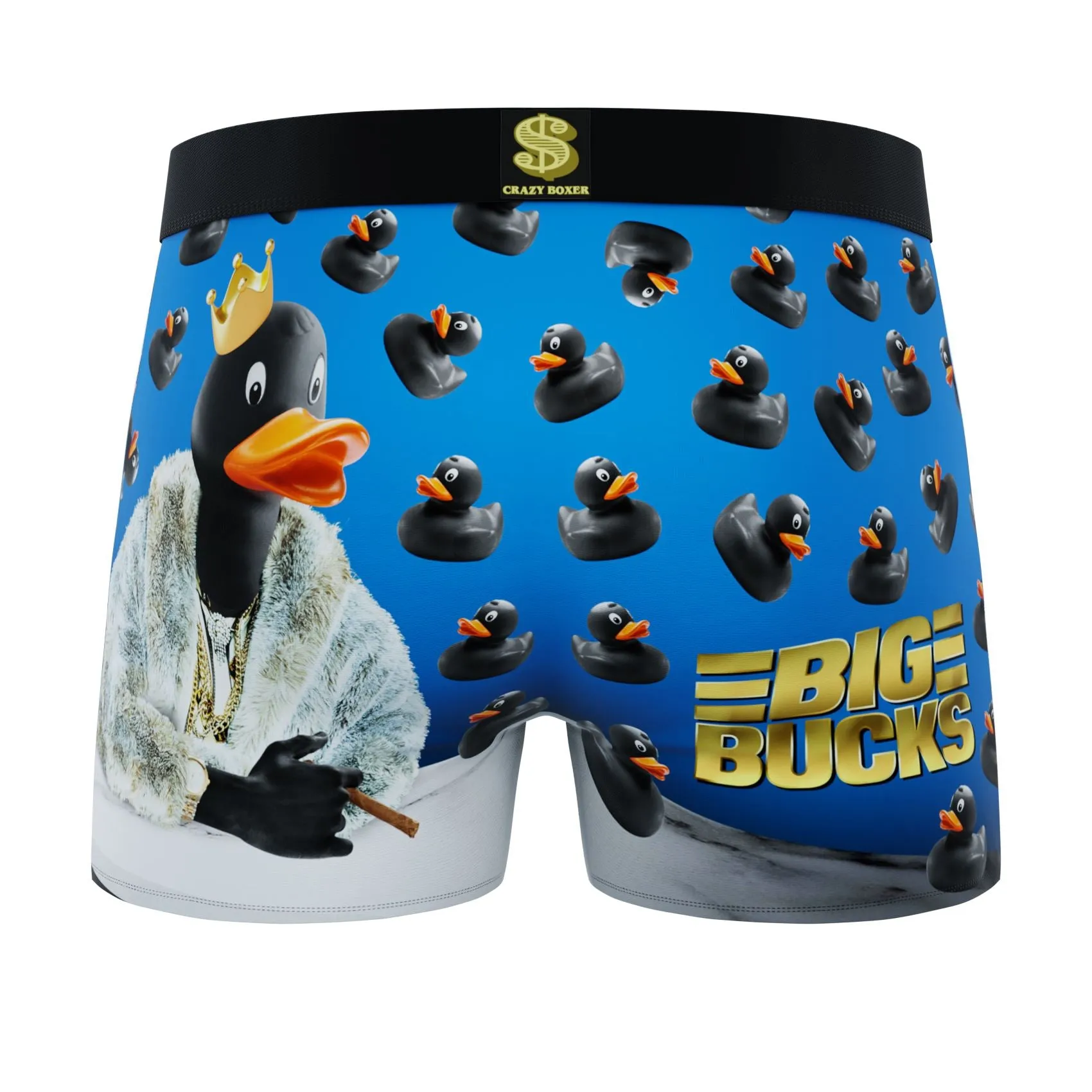 CRAZYBOXER Duck Flamingo Men's Boxer Briefs (2 pack)