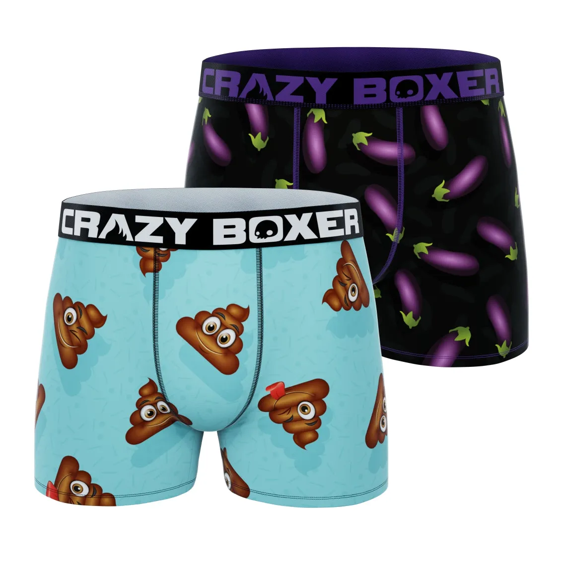 CRAZYBOXER Emoti Men's Boxer Briefs (2 pack)