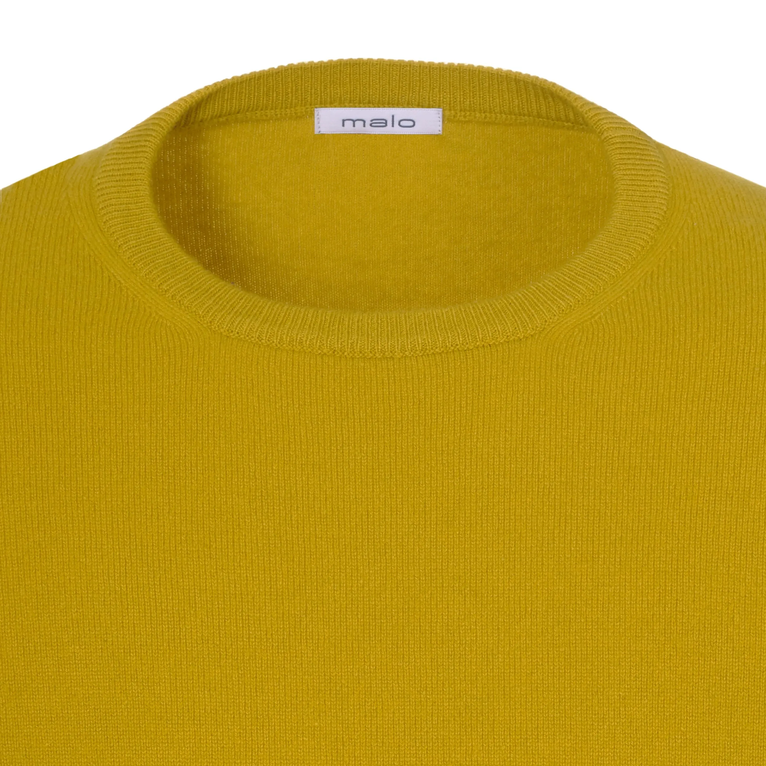 Crew-Neck Cashmere Sweater in Corn