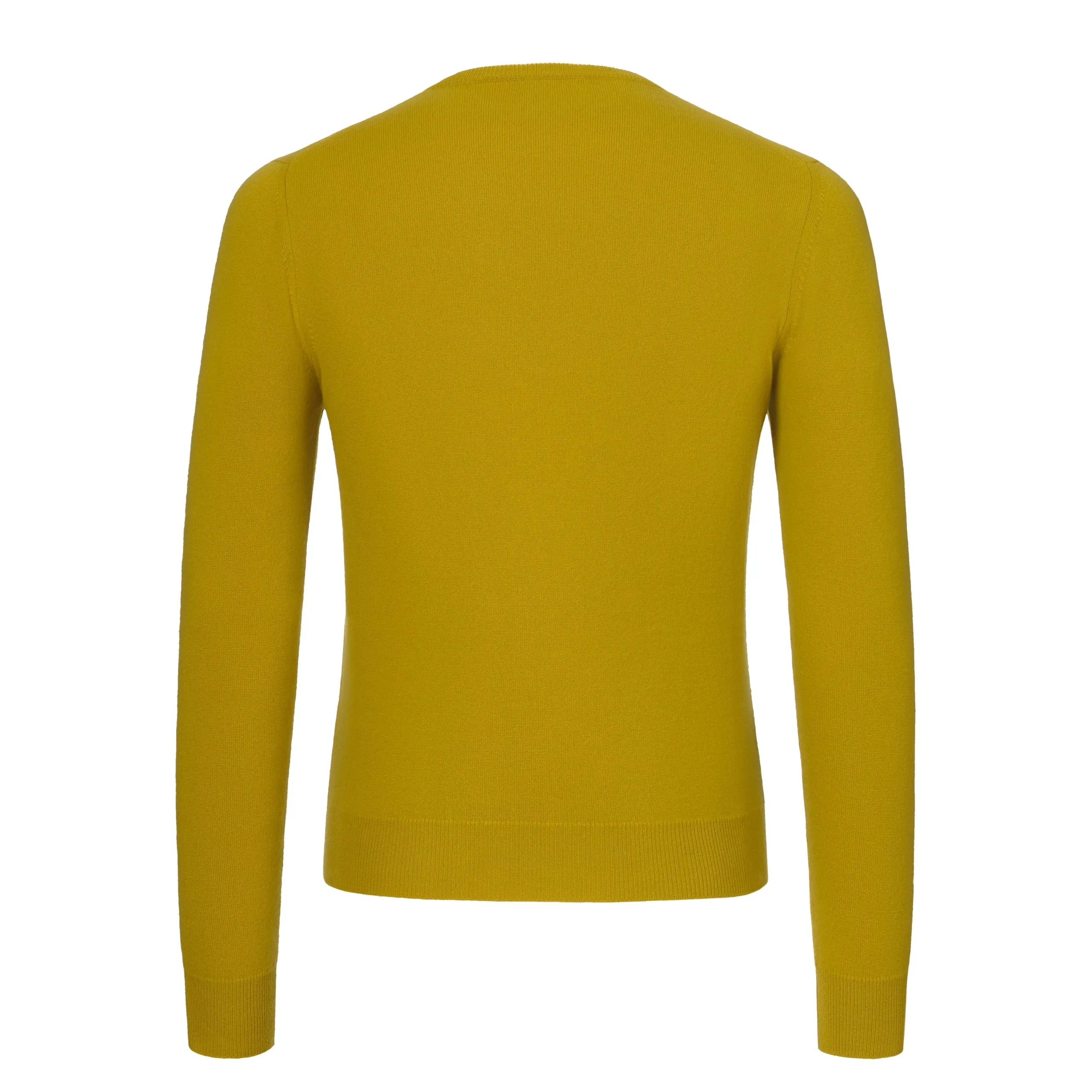 Crew-Neck Cashmere Sweater in Corn