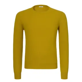 Crew-Neck Cashmere Sweater in Corn