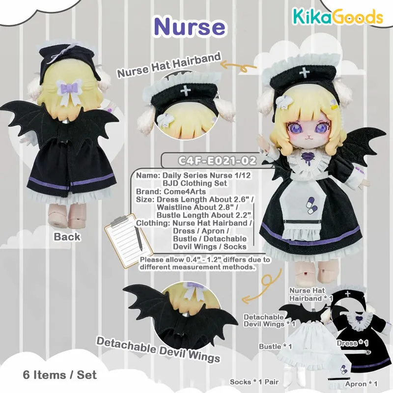 Daily Series Nurse 1/12 BJD Clothing Set