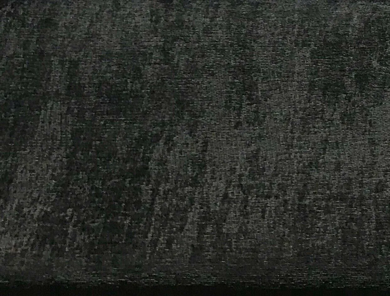 Designer Super Thick And Soft Chenille Velvet Fabric - Upholstery Grey BTY