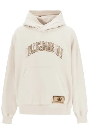 DOLCE & GABBANA hooded sweatshirt with embroidered logo