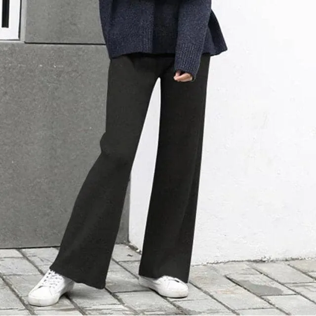 DressBetty - Winter Thicken Women Pencil Pants Soft Good Fabric Cotton Streetwear Wool Pants Female Autumn High Waist Trousers Capris