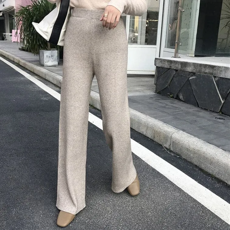 DressBetty - Winter Thicken Women Pencil Pants Soft Good Fabric Cotton Streetwear Wool Pants Female Autumn High Waist Trousers Capris