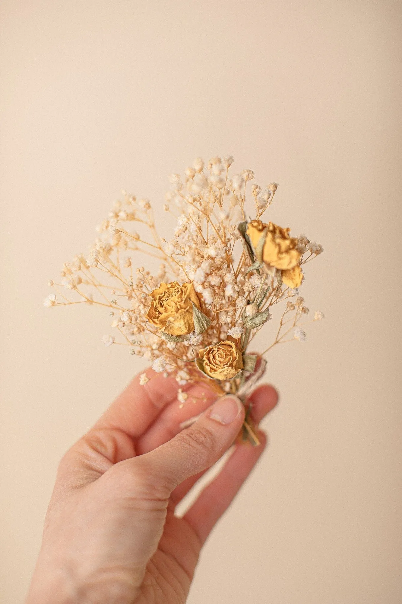 Dried Yellow Rose Boutonnieres / Lapel Pin For Men / Groom Pin / Boho Boutonniere / Groom Boutonniere