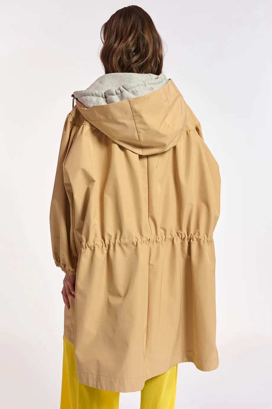 Essentiel Antwerp Broke Raincoat - Sand