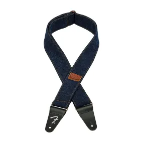 Fender Wrangler X Logo Denim Strap, Dark Indigo